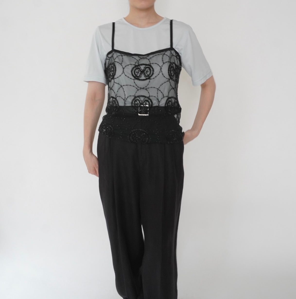 90s Beads Design Camisole Top
