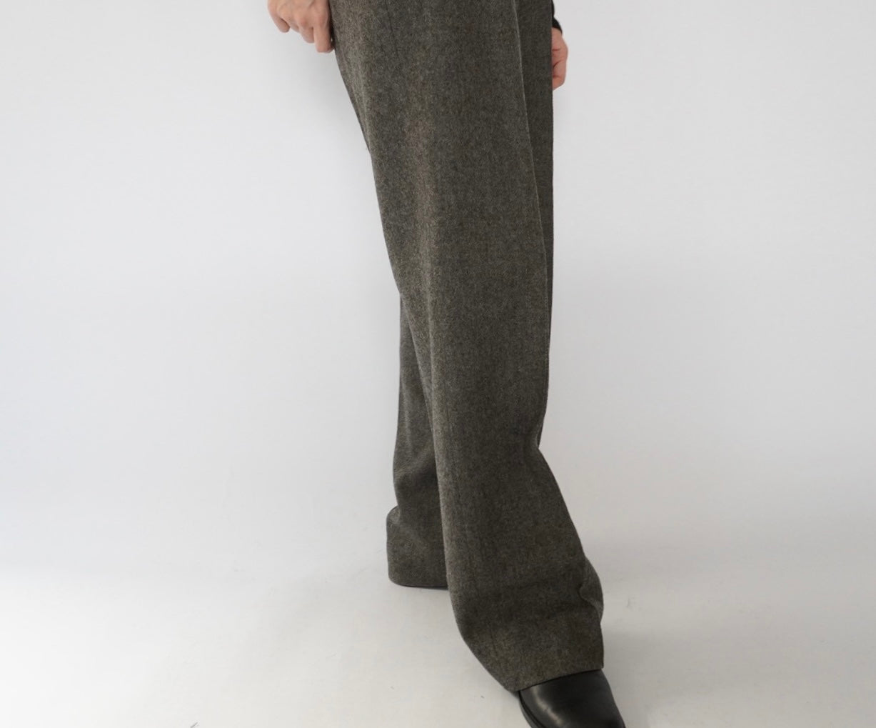 80s Wool High Waist Pants Made in USA