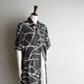 90s Sheer Printed Long  Shirt