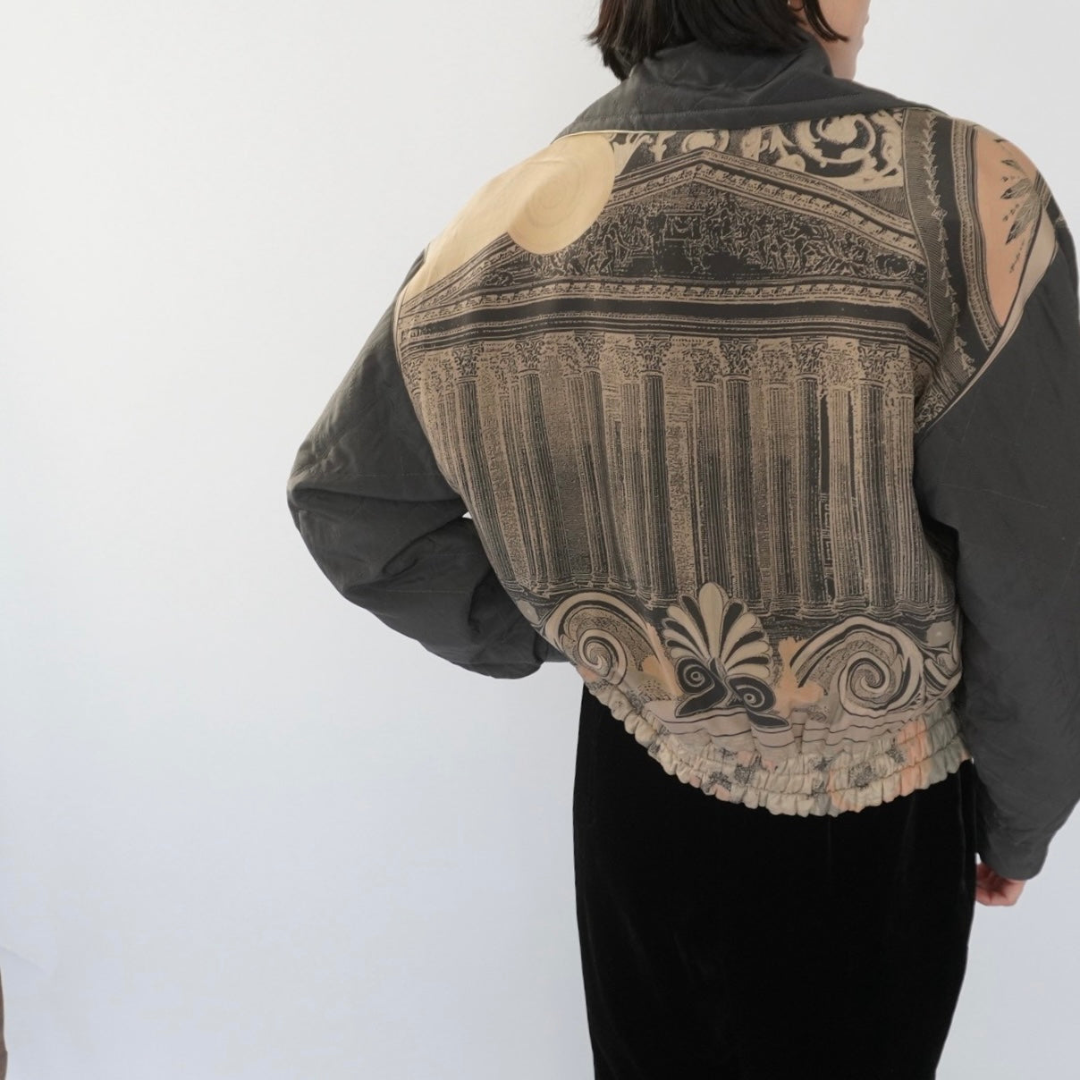 90s"Laurel" Silk Reversible Jacket Made in Germany