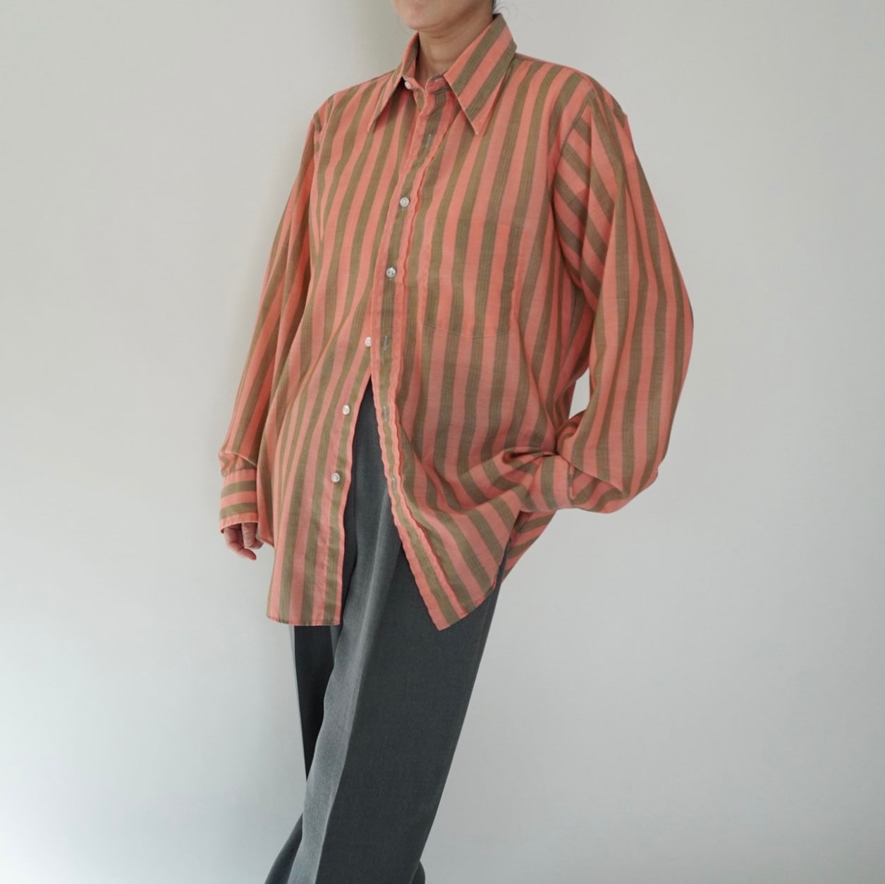 70s "Arrow" Striped Shirt