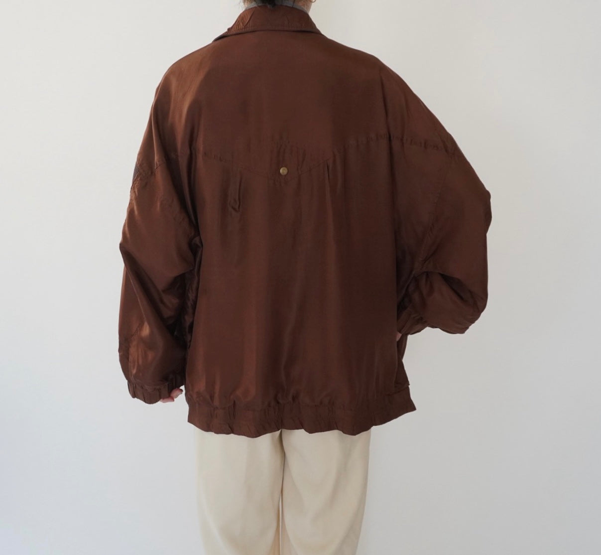 90s Silk Design Light Jacket