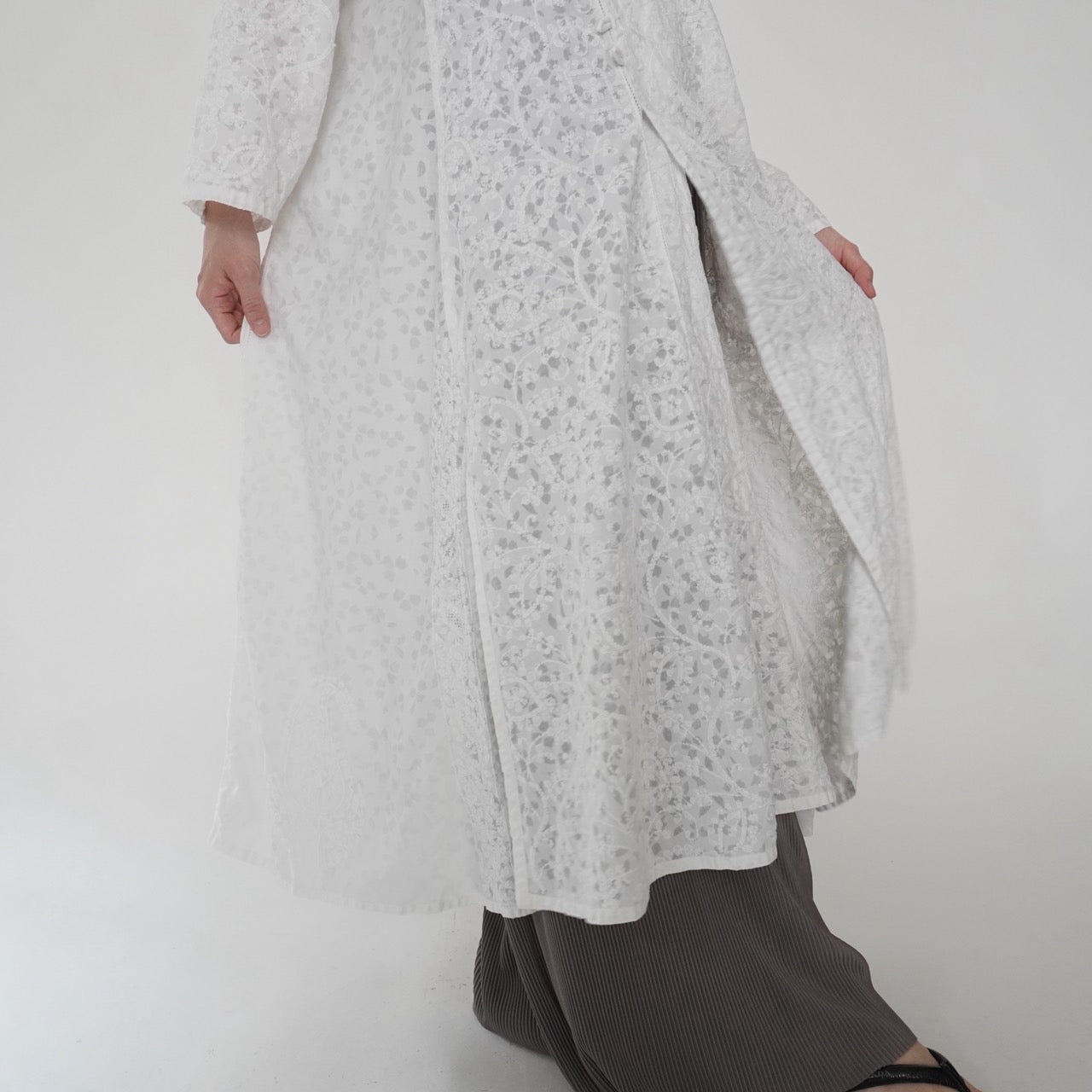80s Embroidery Dress