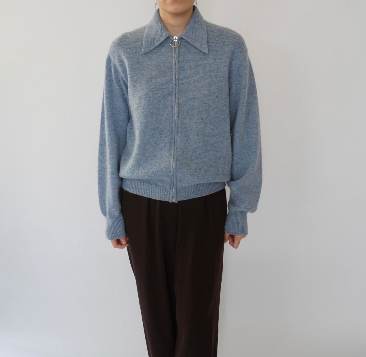 70s Ring Zip Knit