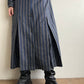 90s  Striped Wool Dress Made in Italy
