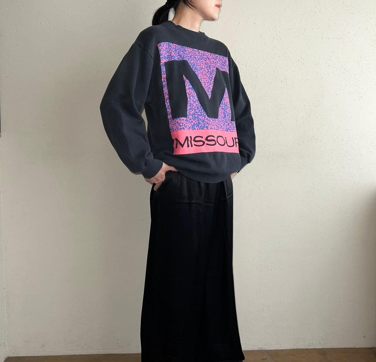 90s Printed Sweater Made in USA