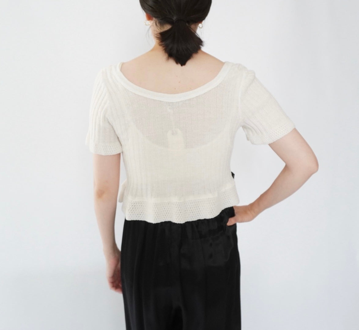 90s Ribbed Top Made in Italy