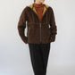 90s Faux Shearling Zipped Jacket