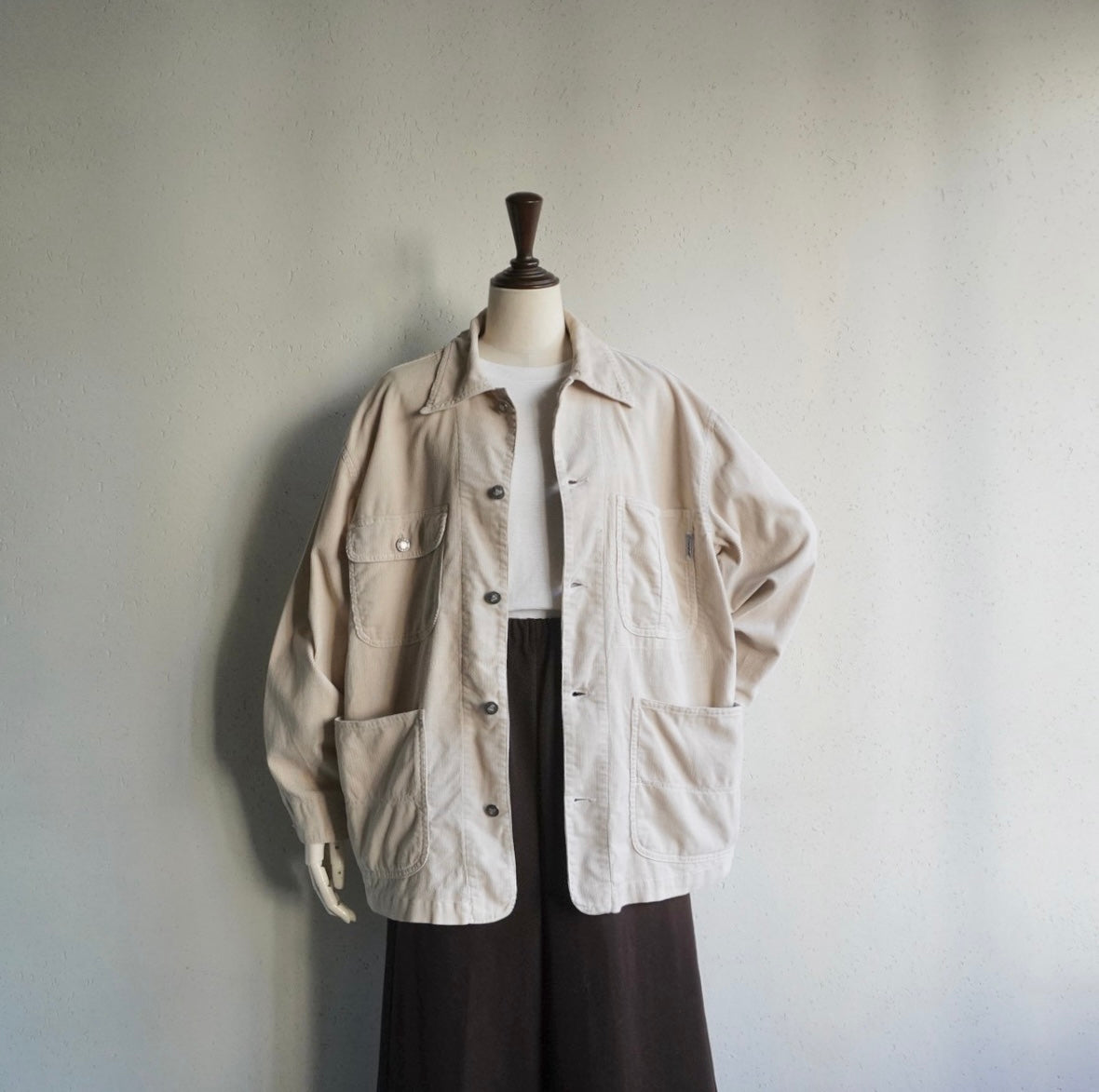 90s "GUESS " Corduroy Shirt,Jacket Made in USA