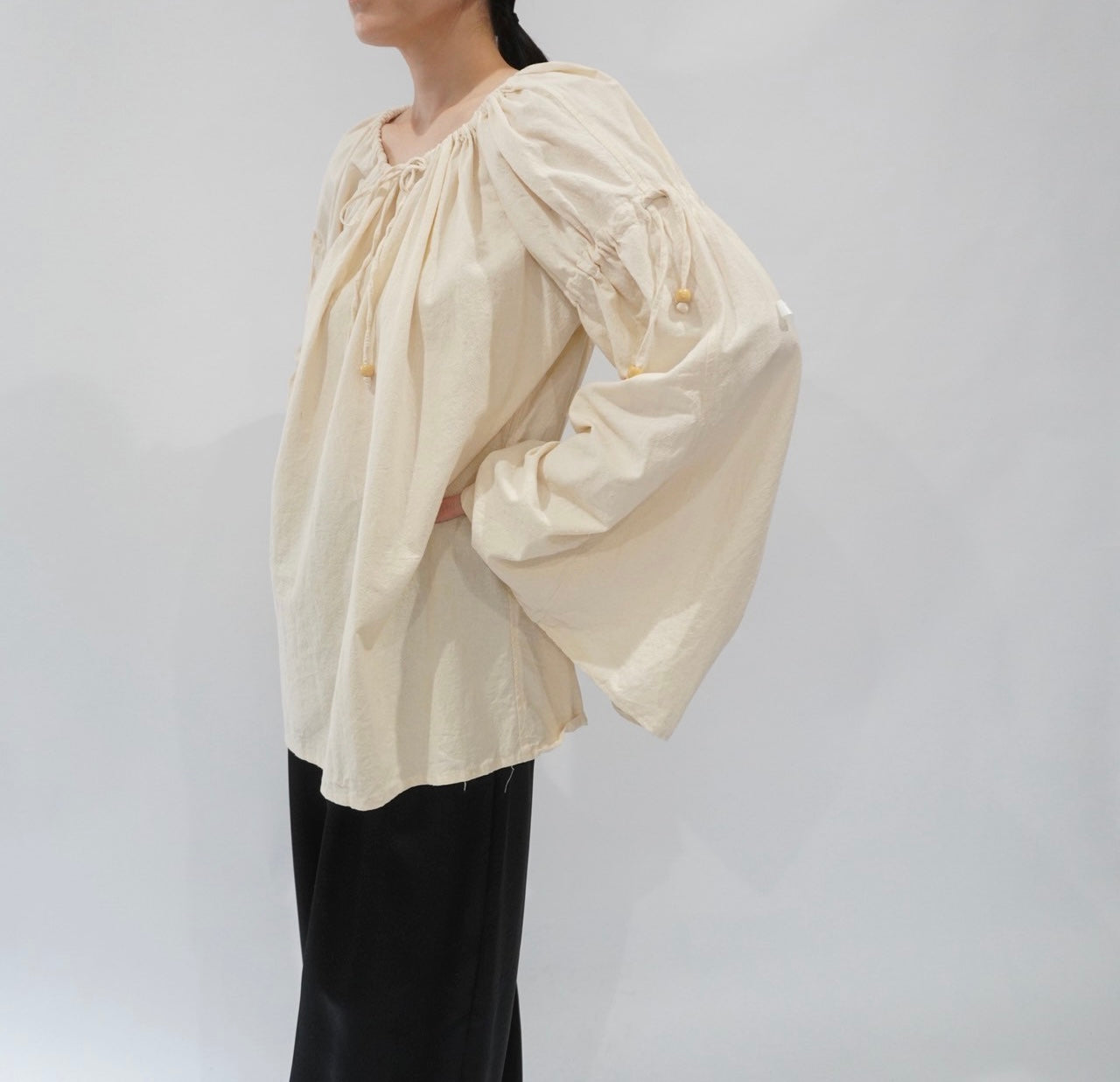 90s Cotton Ivory Tunic