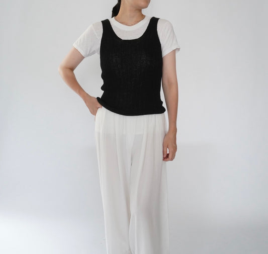 90s Ribbed Top Made in Italy