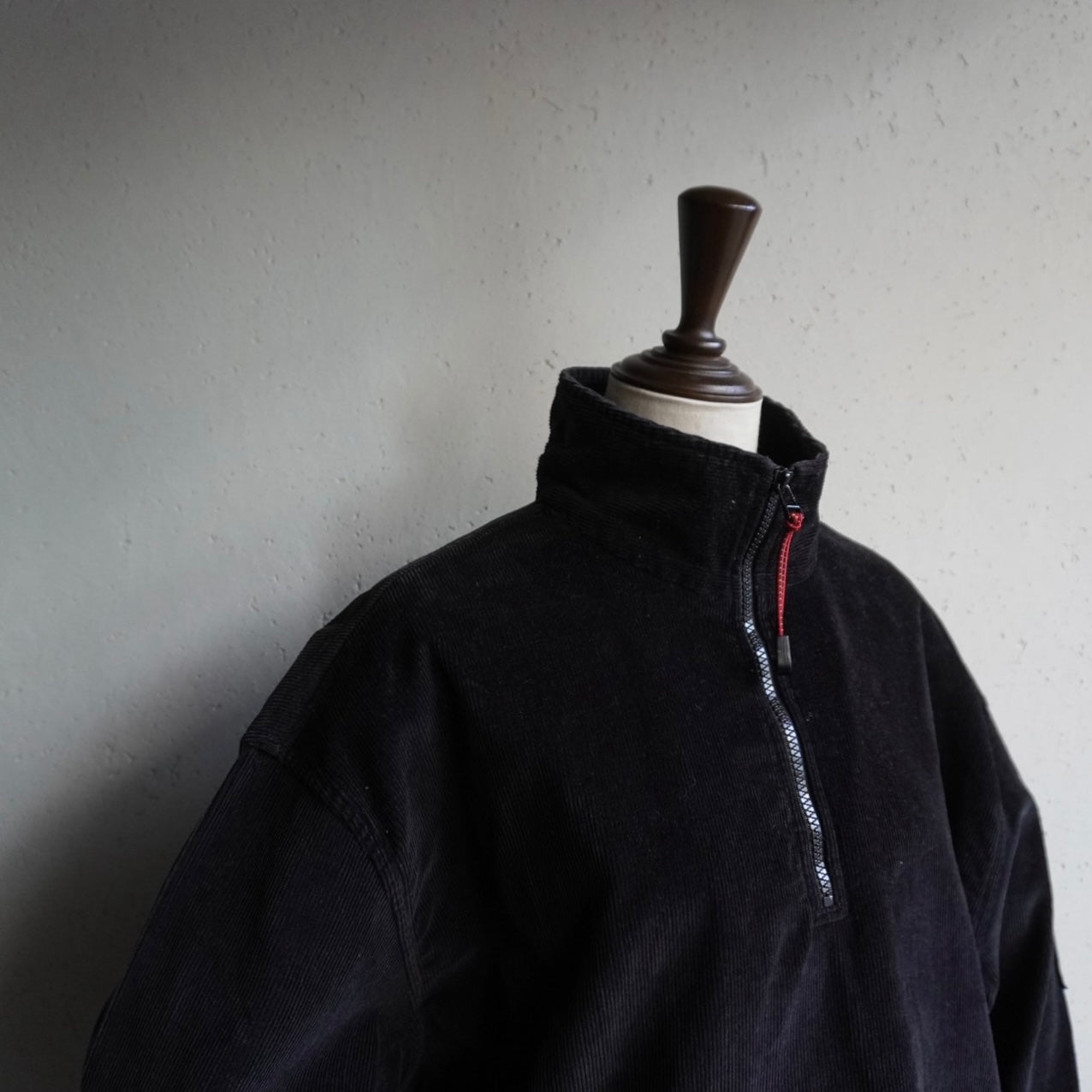 90s Half Zip Corduroy Top