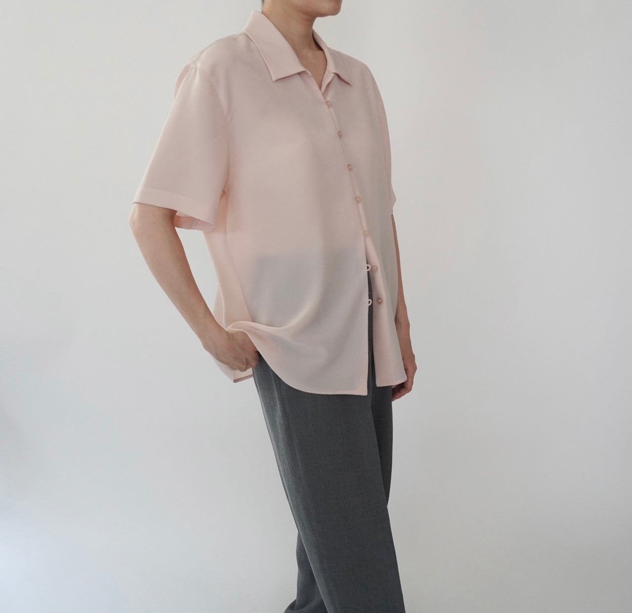 90s Light Pink Shirt