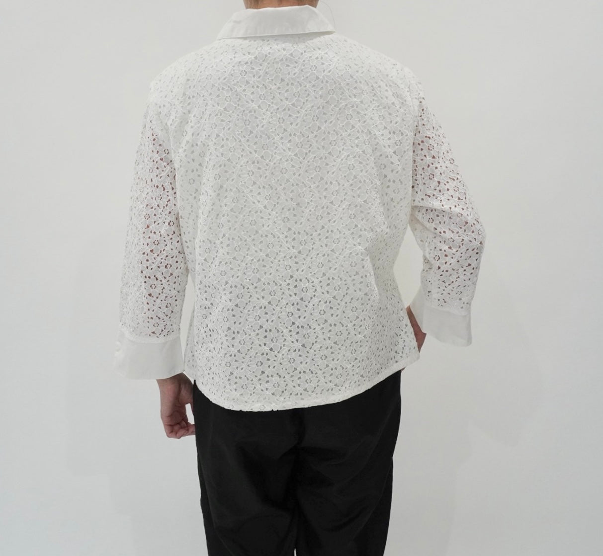 90s Cut Lace Shirt,Jacket Made in USA