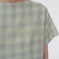 60s Plaid Boxy Blouse