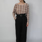 90s Plaid Top Made in USA