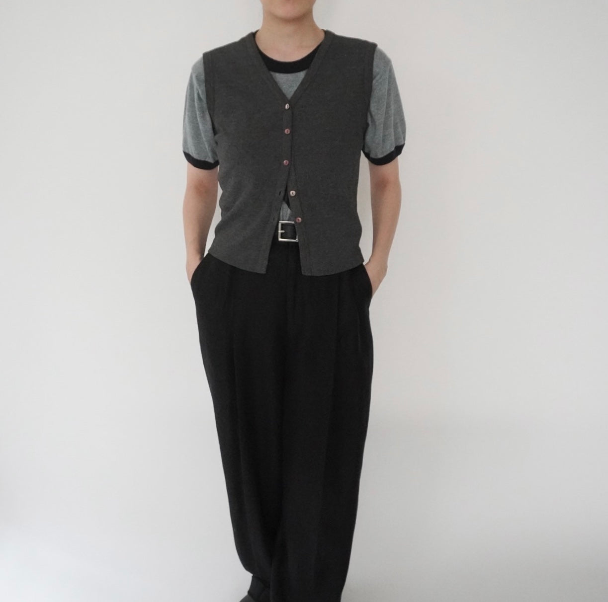 90s C.Gray Ribbed Top