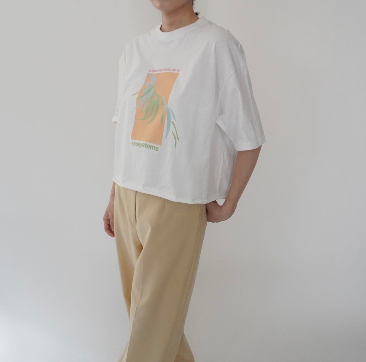 80s Printed Cut Off T-shirt Made in USA