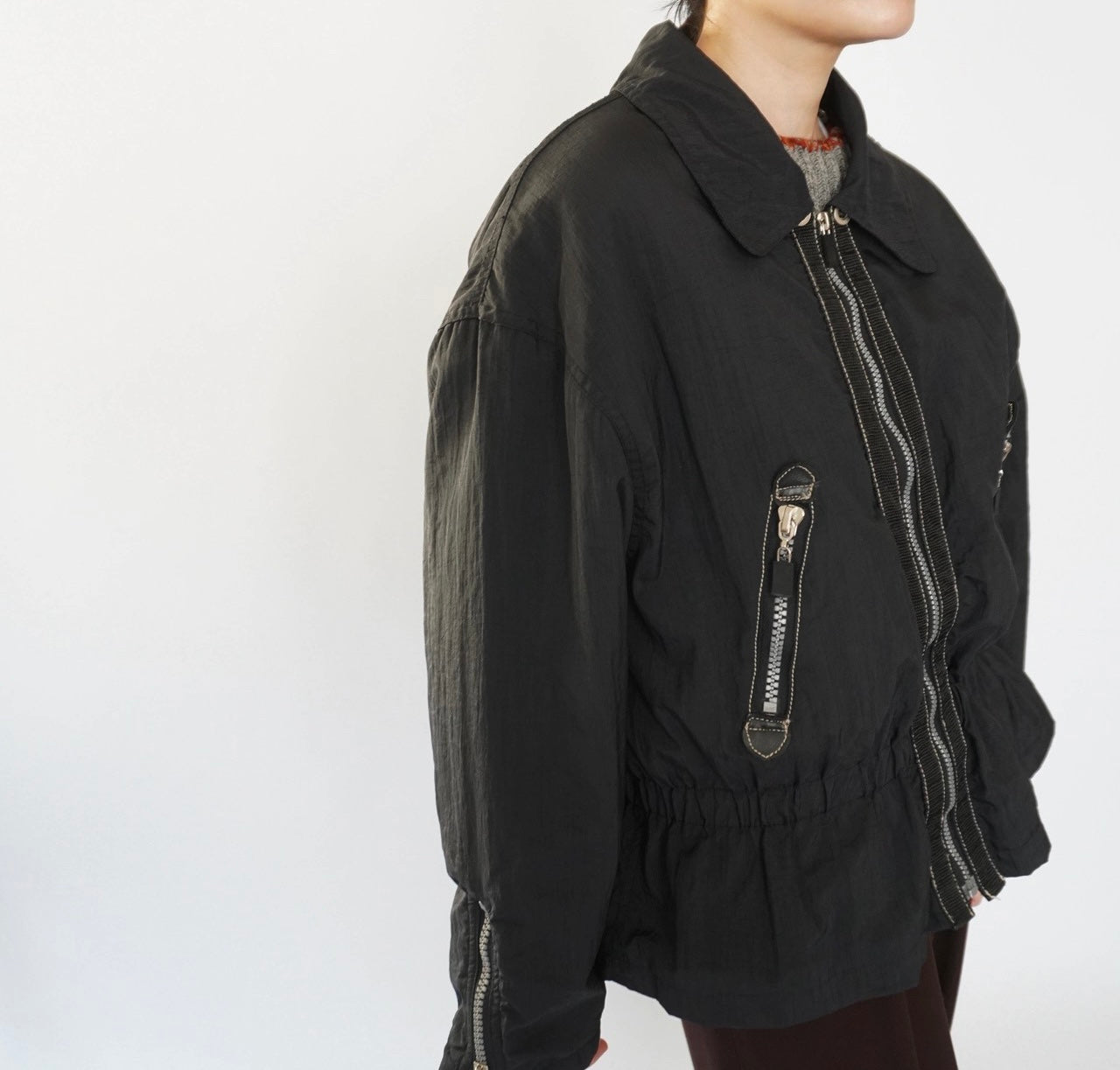 90s "Brandon Thomas" Black Design Jacket