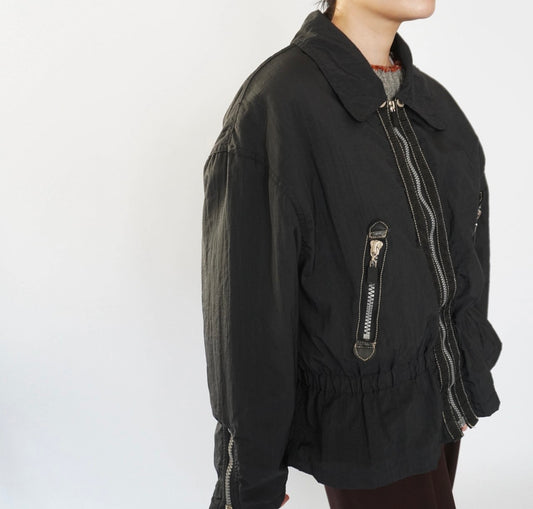 90s "Brandon Thomas" Black Design Jacket