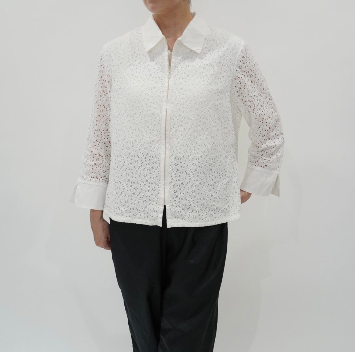 90s Cut Lace Shirt,Jacket Made in USA