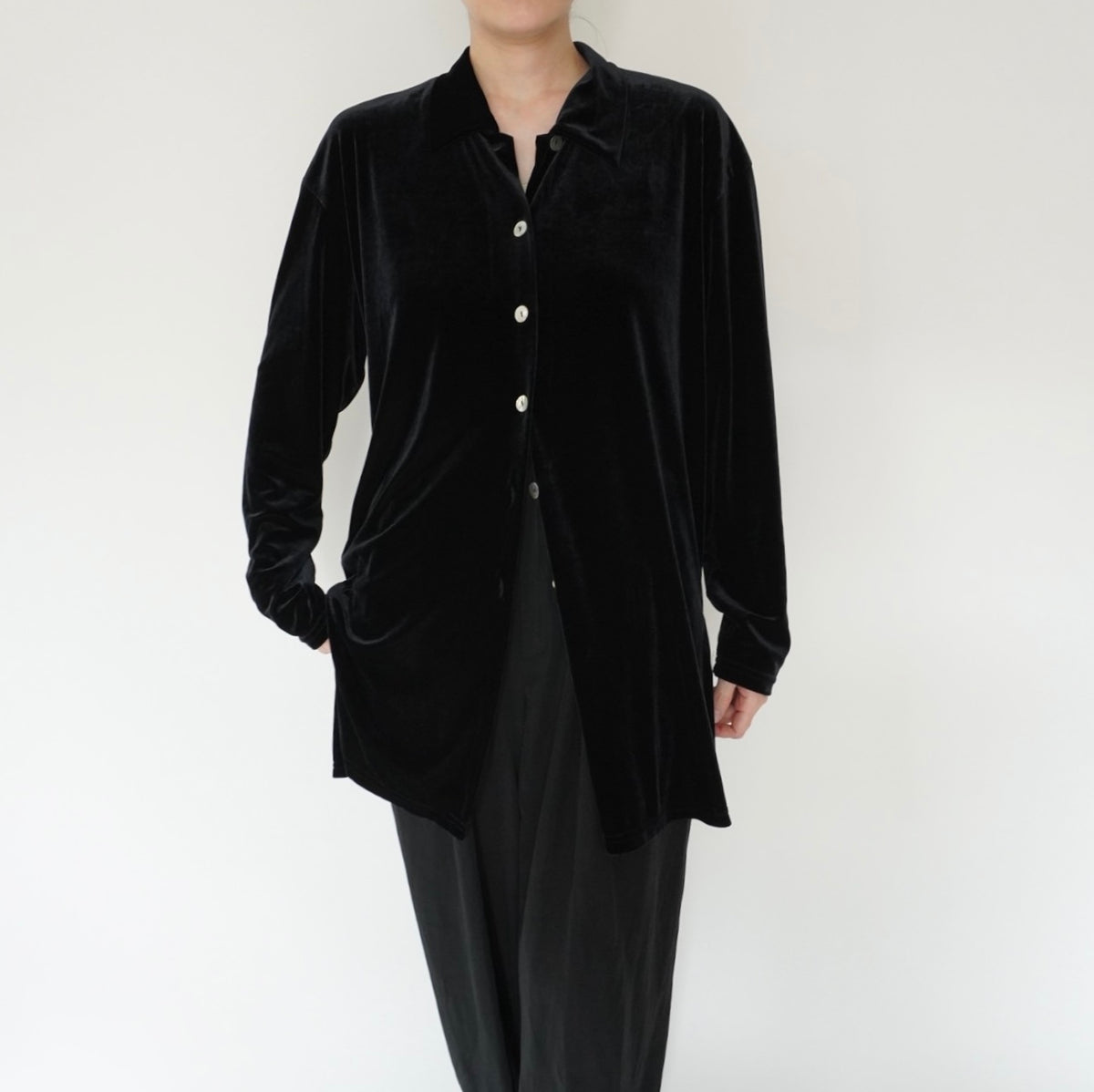 80s Velour Shirt Made in USA