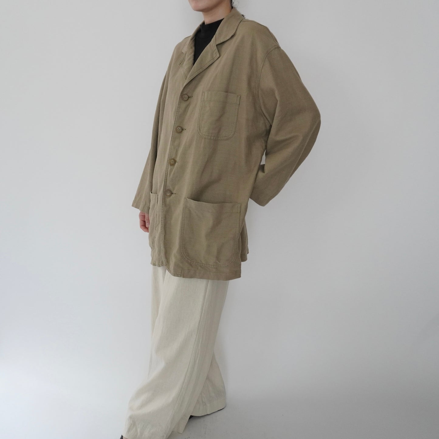 90s Cotton x Linen Light Jacket