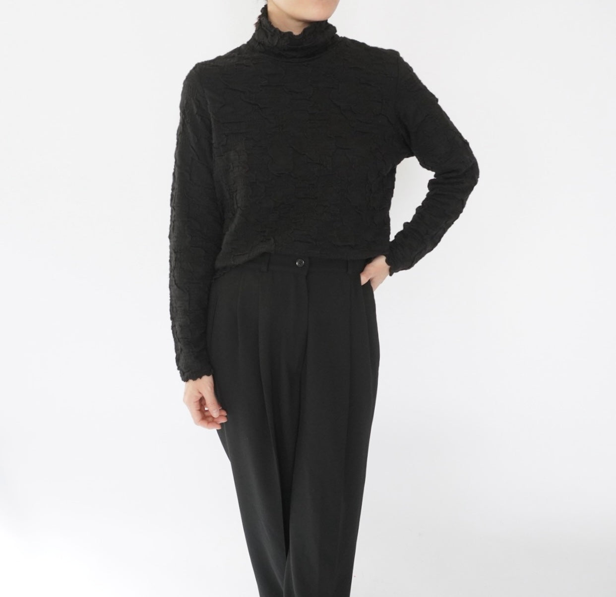 90s Pleated Top Made in USA