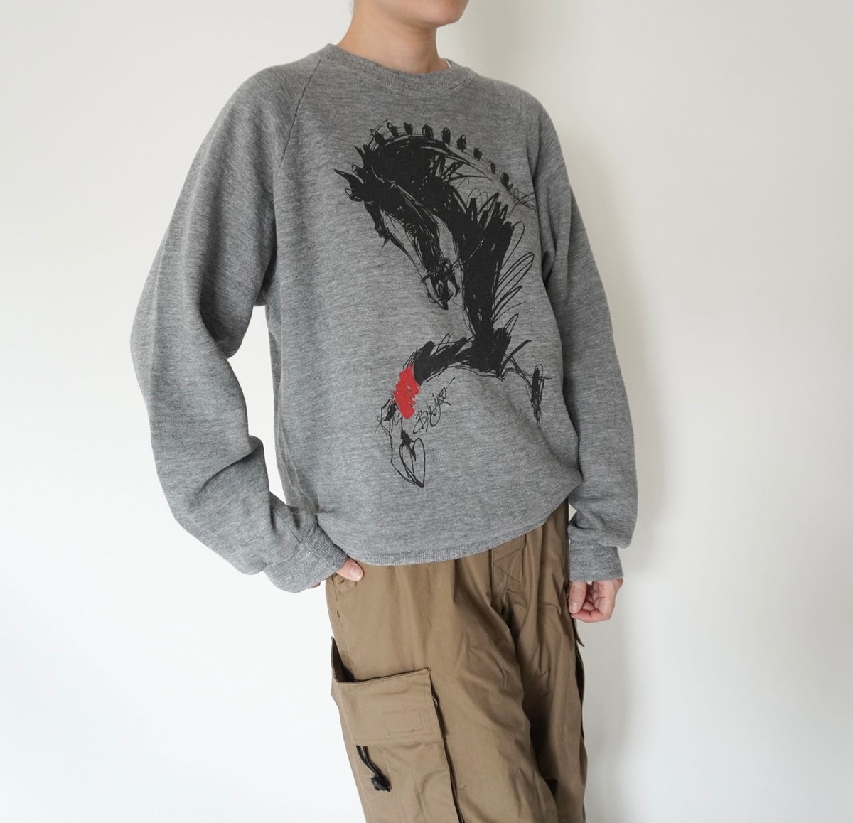 90s Printed Sweater Made in USA