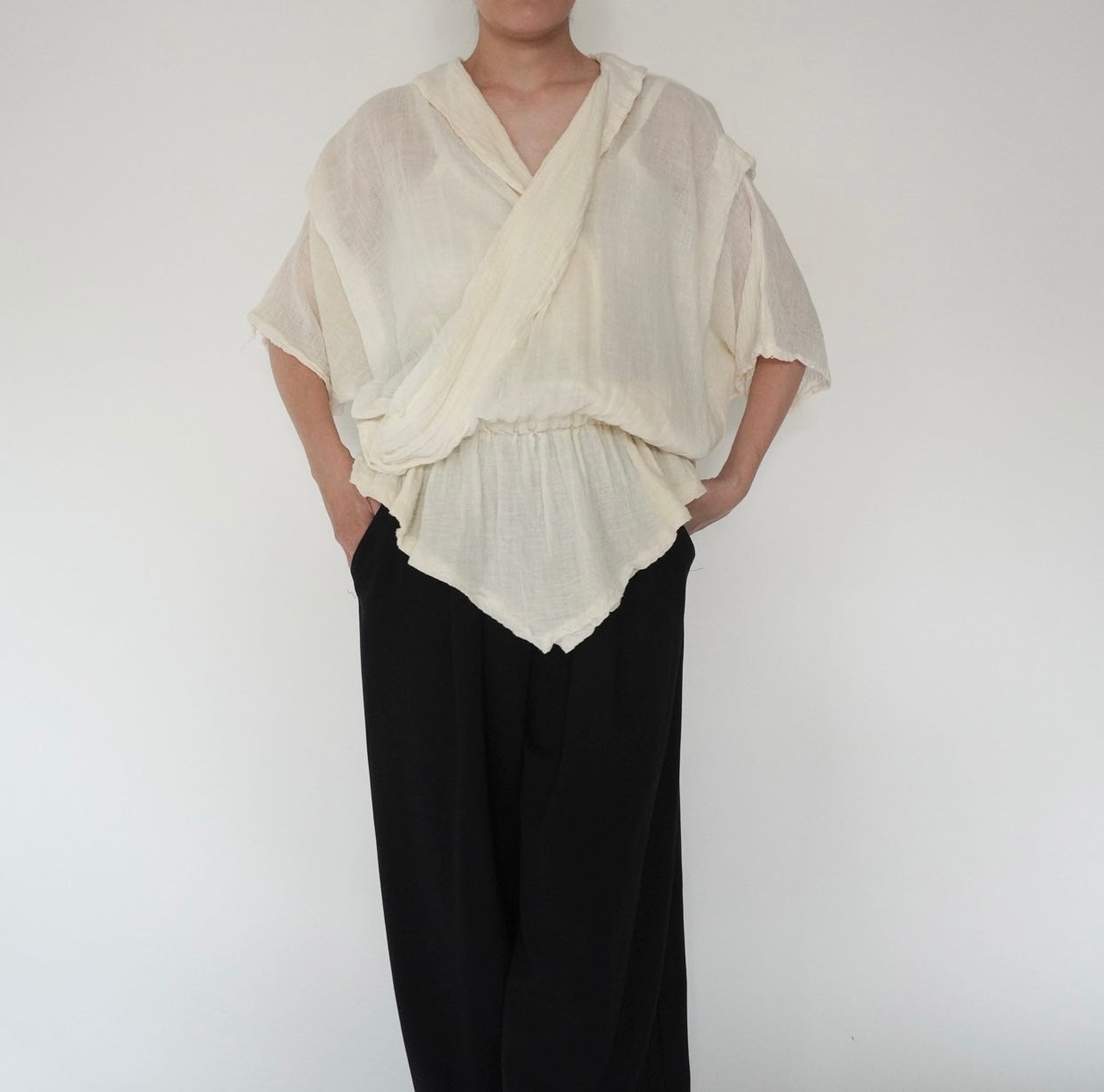 80s Gauze Design Top