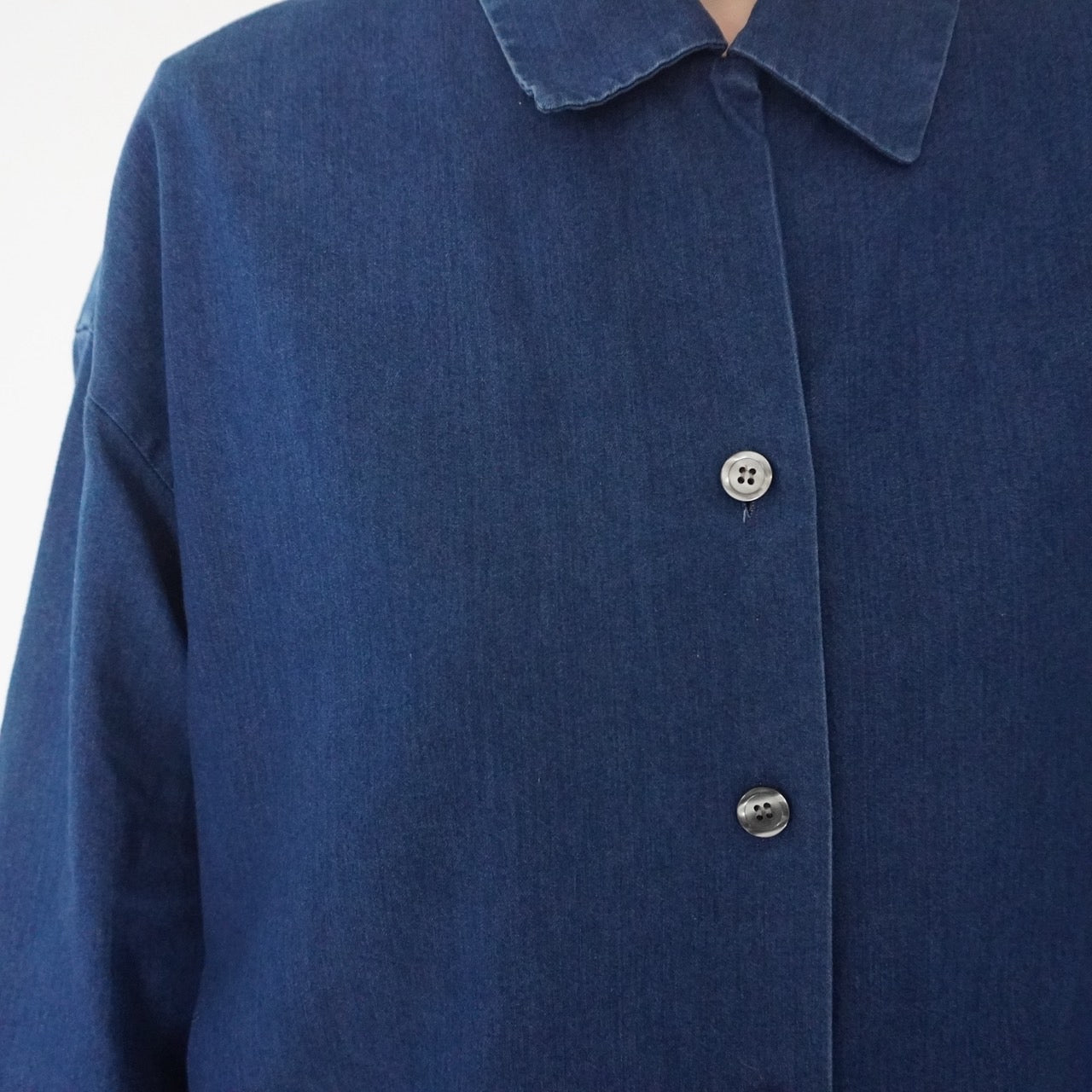 80s "ANNE KLEIN" Denim Shirt