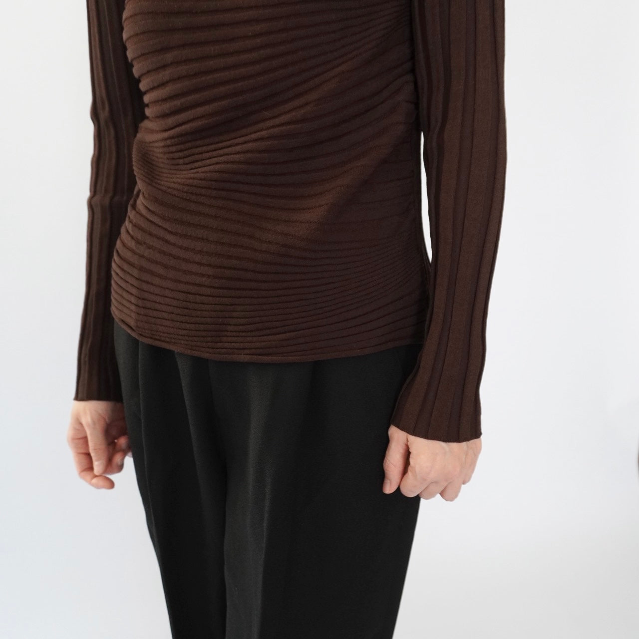 90s Wavy Ribbed Top