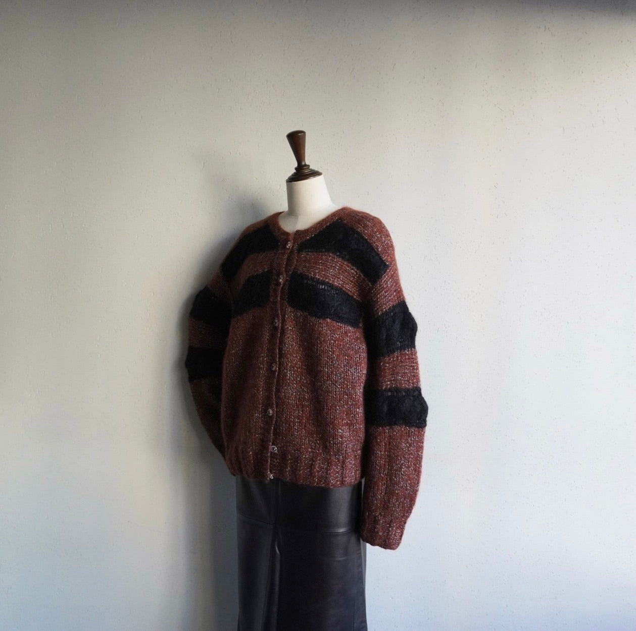 80s EURO Mohair Knit Cardigan