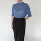 80s Blue Design Top
