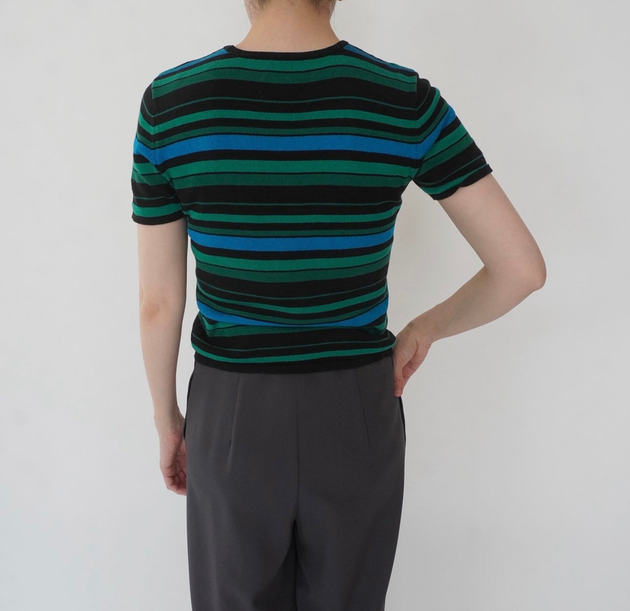 90s Silk Striped Top