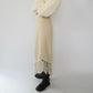80s Ivory Fringe Skirt