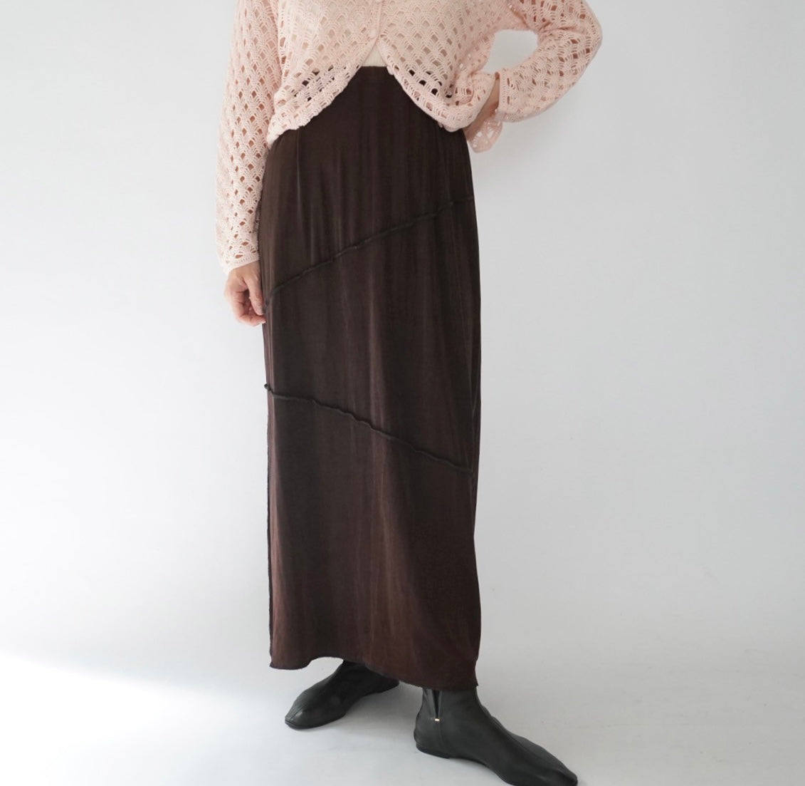 90s Brown  Design Skirt