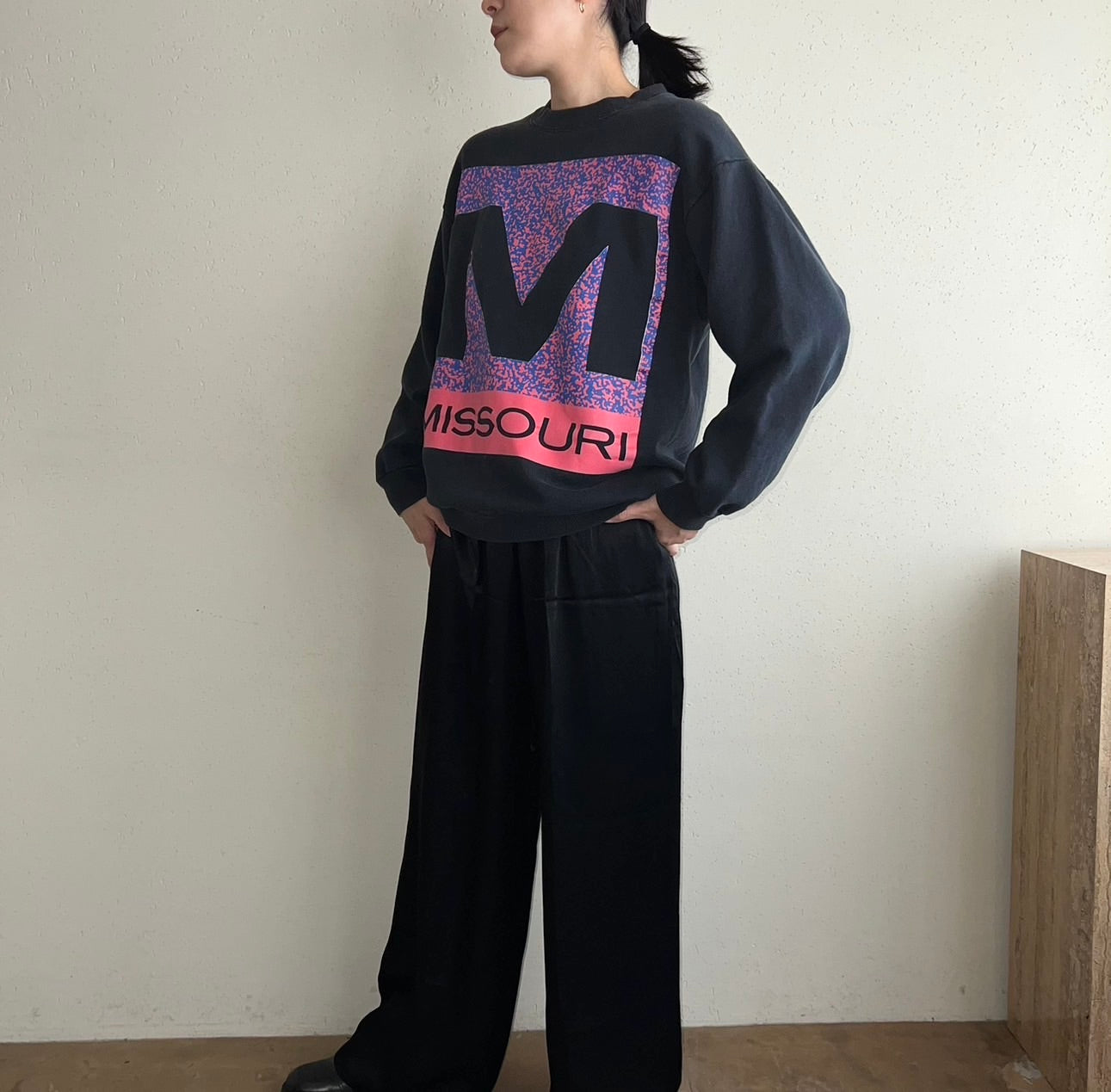 90s Printed Sweater Made in USA
