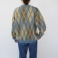 80s Argyle Mohair Knit Made in Italy