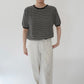 90s Black x White Striped Top