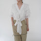 80s Lace Design Blouse