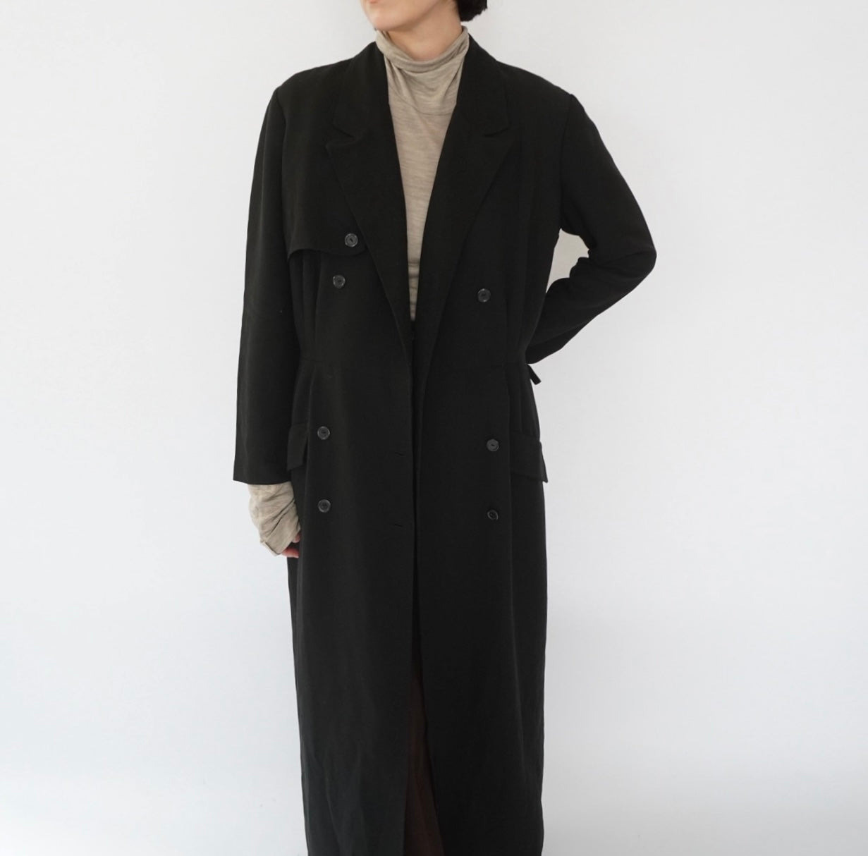 90s Black Design Dress