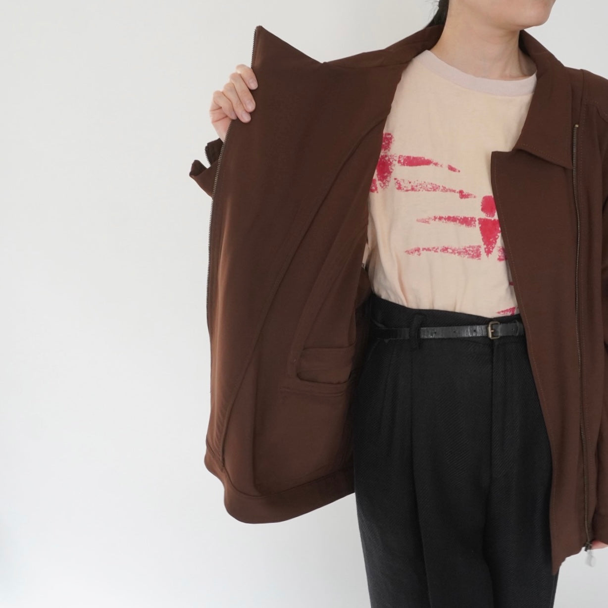 90s Design Brown Jacket