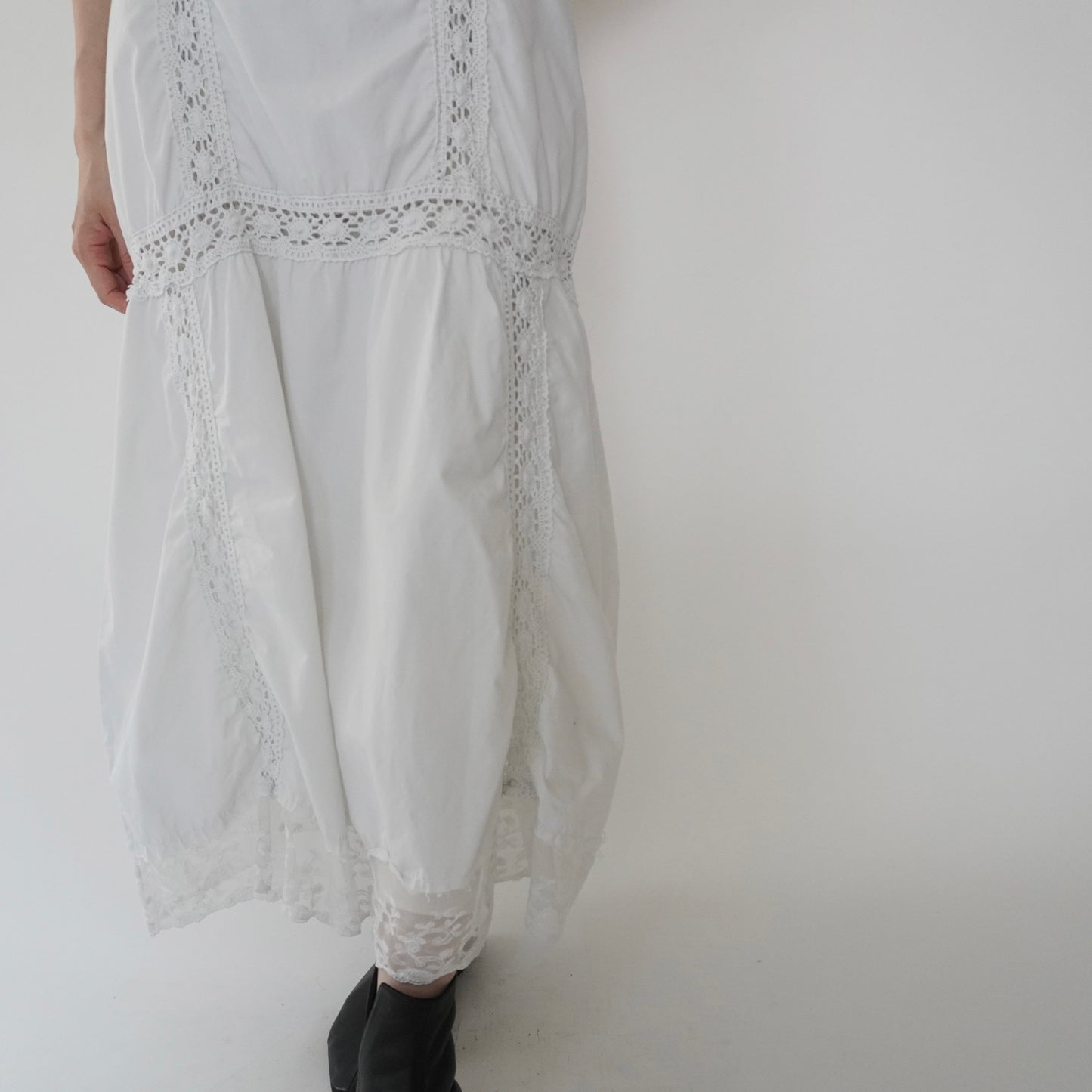 80s Lace Design Skirt Made in Italy
