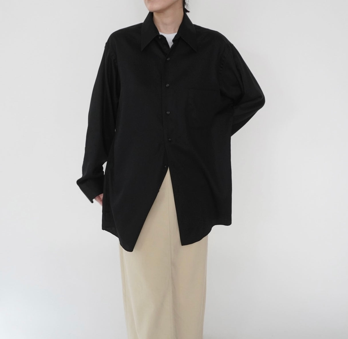 "Geoffrey Beene" Black Shirt