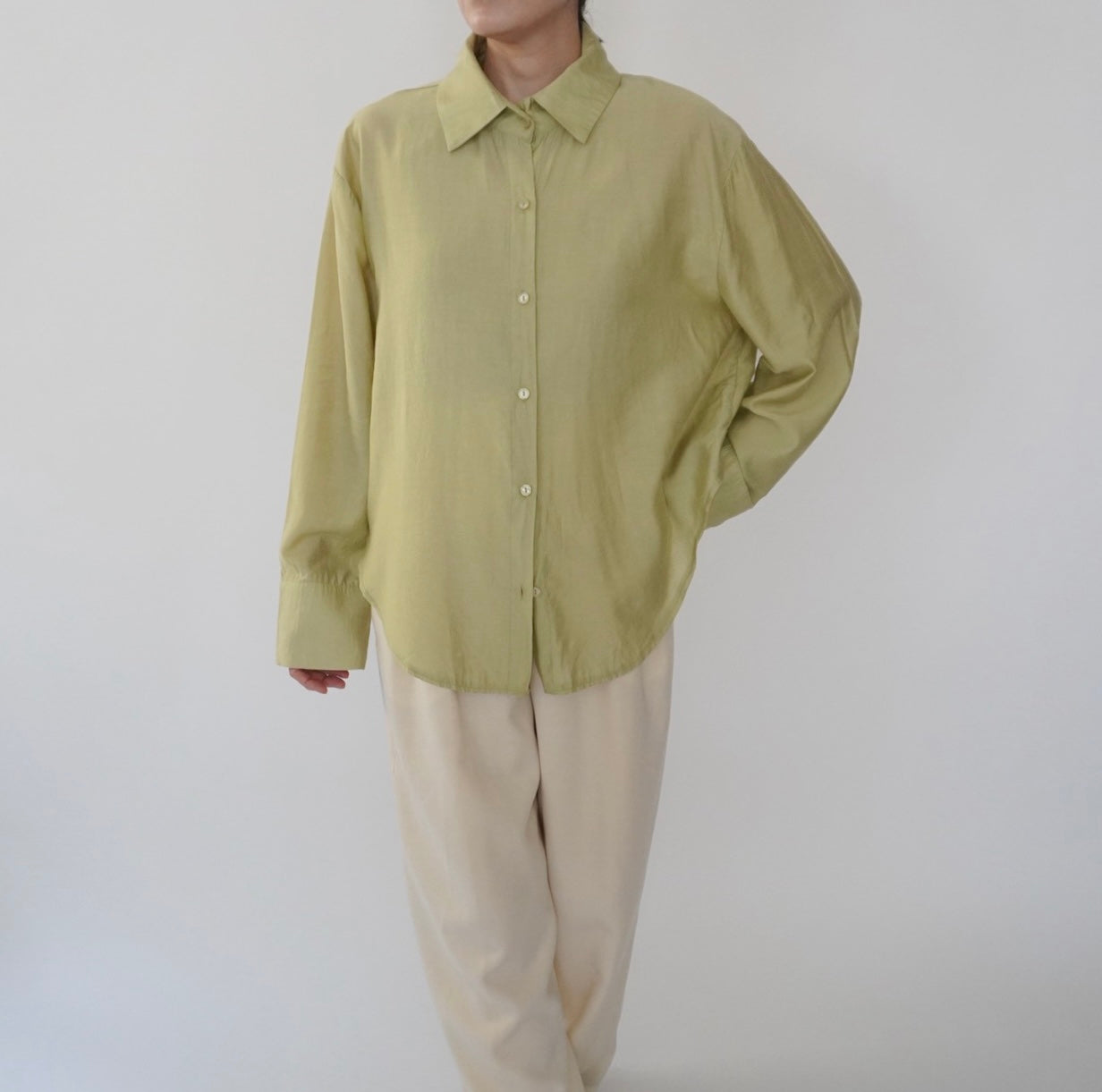 90s Light Green Shirt
