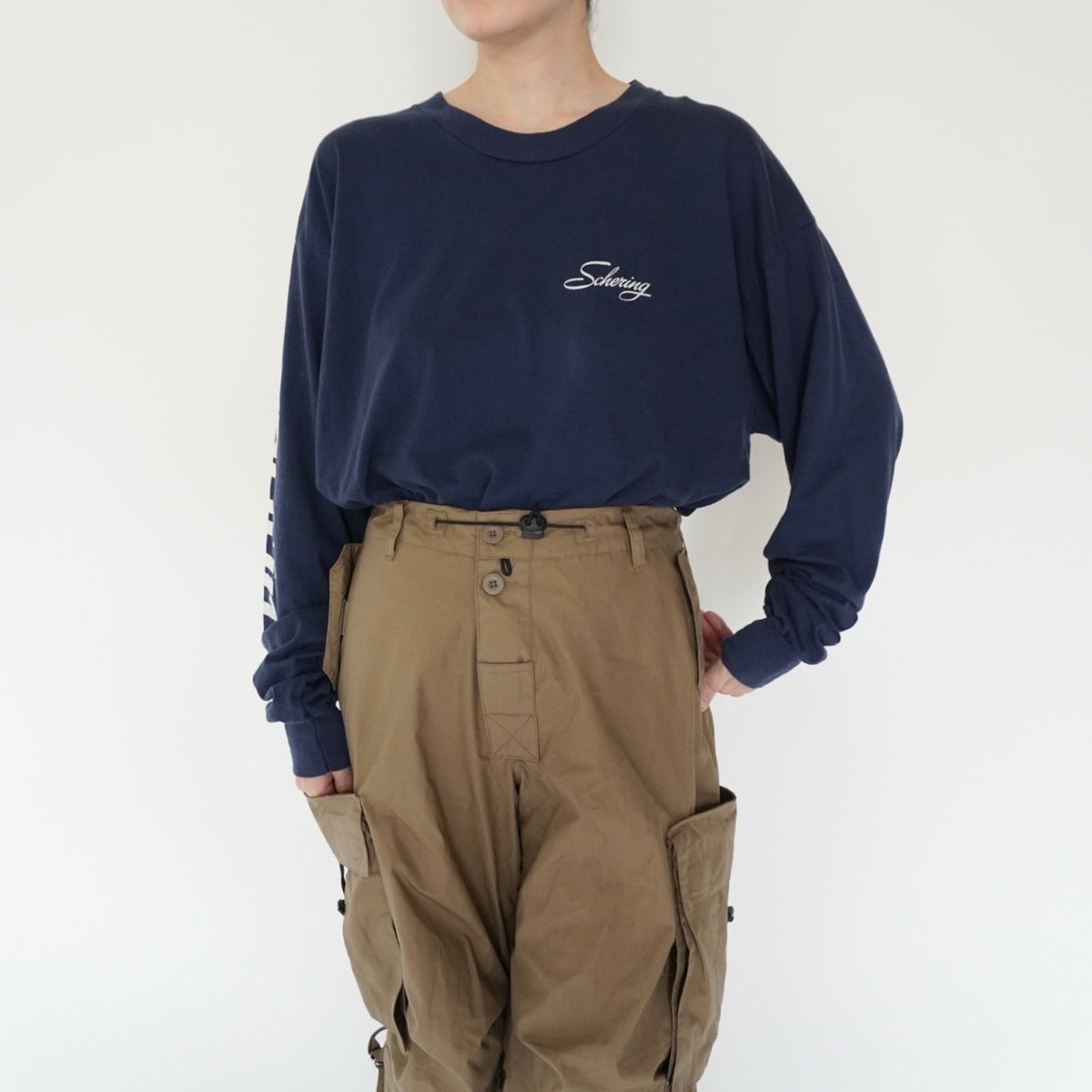 90s Long Sleeves Printed T-shirt Made in USA