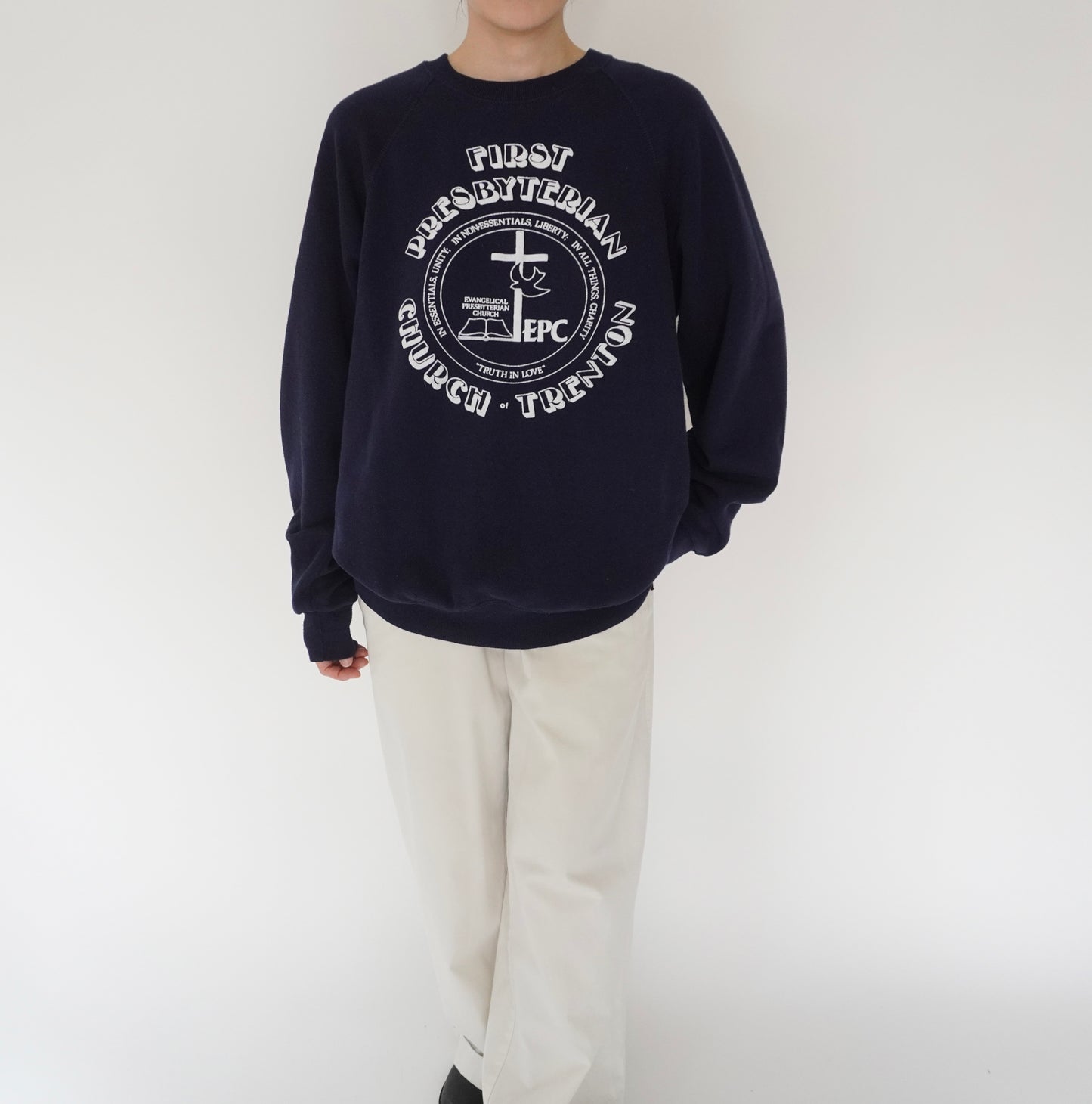 90s Printed Sweater Made in USA