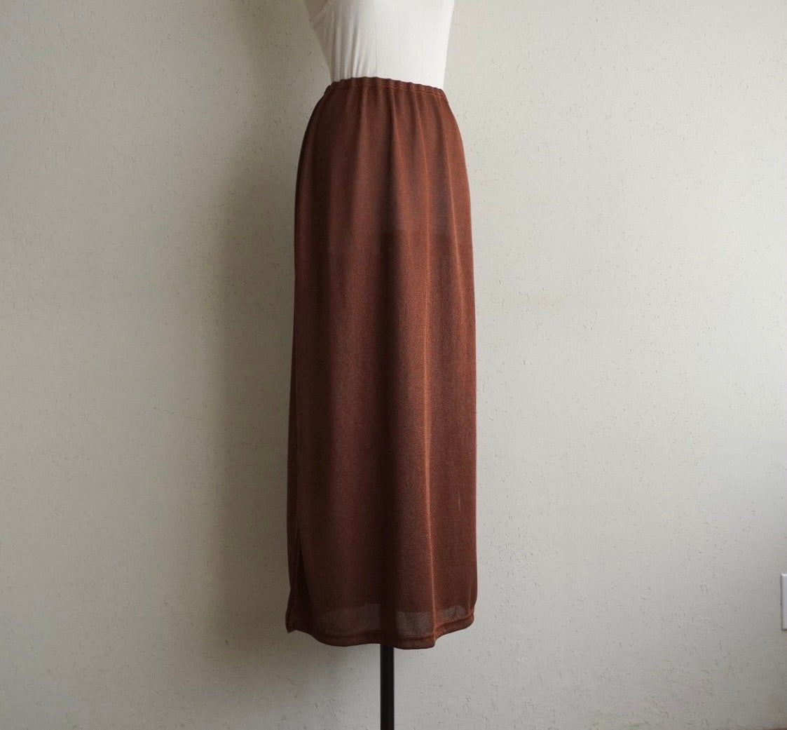 90s Brown Skirt Made in USA