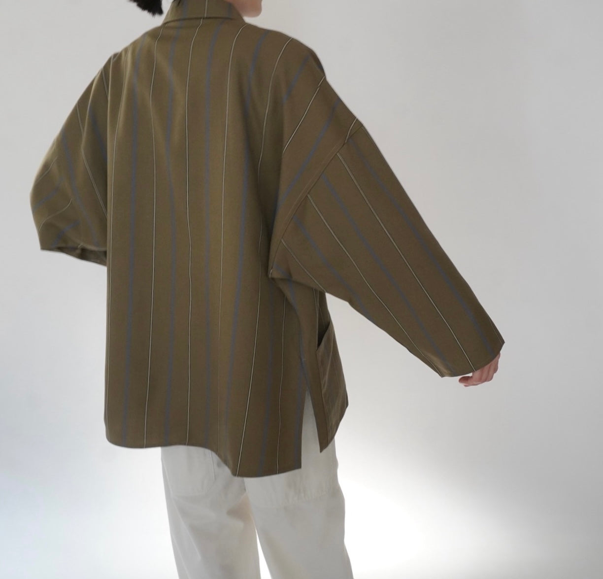 80s Striped Light Jacket Made in Italy
